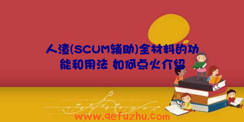 人渣(SCUM辅助)全材料的功能和用法